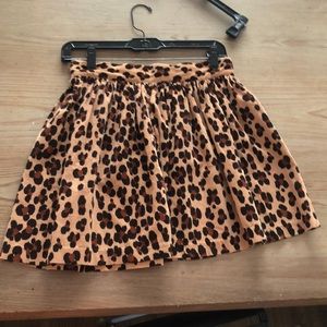 Cute cheetah print kids skirt